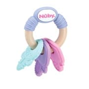 Nuby Teether Keys – Wood & silicone